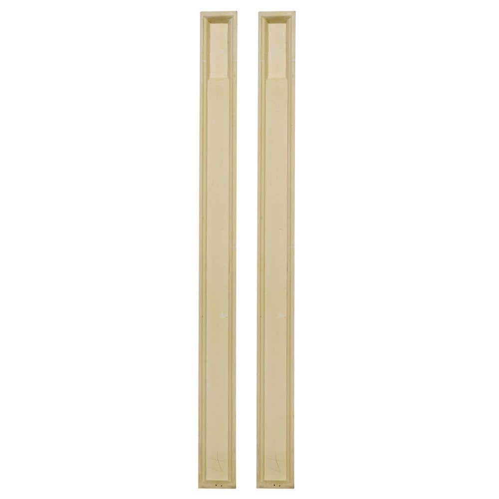 Ekena Millwork 7 in. x 2-1/4 in. x 90 in. Primed Polyurethane Fluted Pilaster Moulding