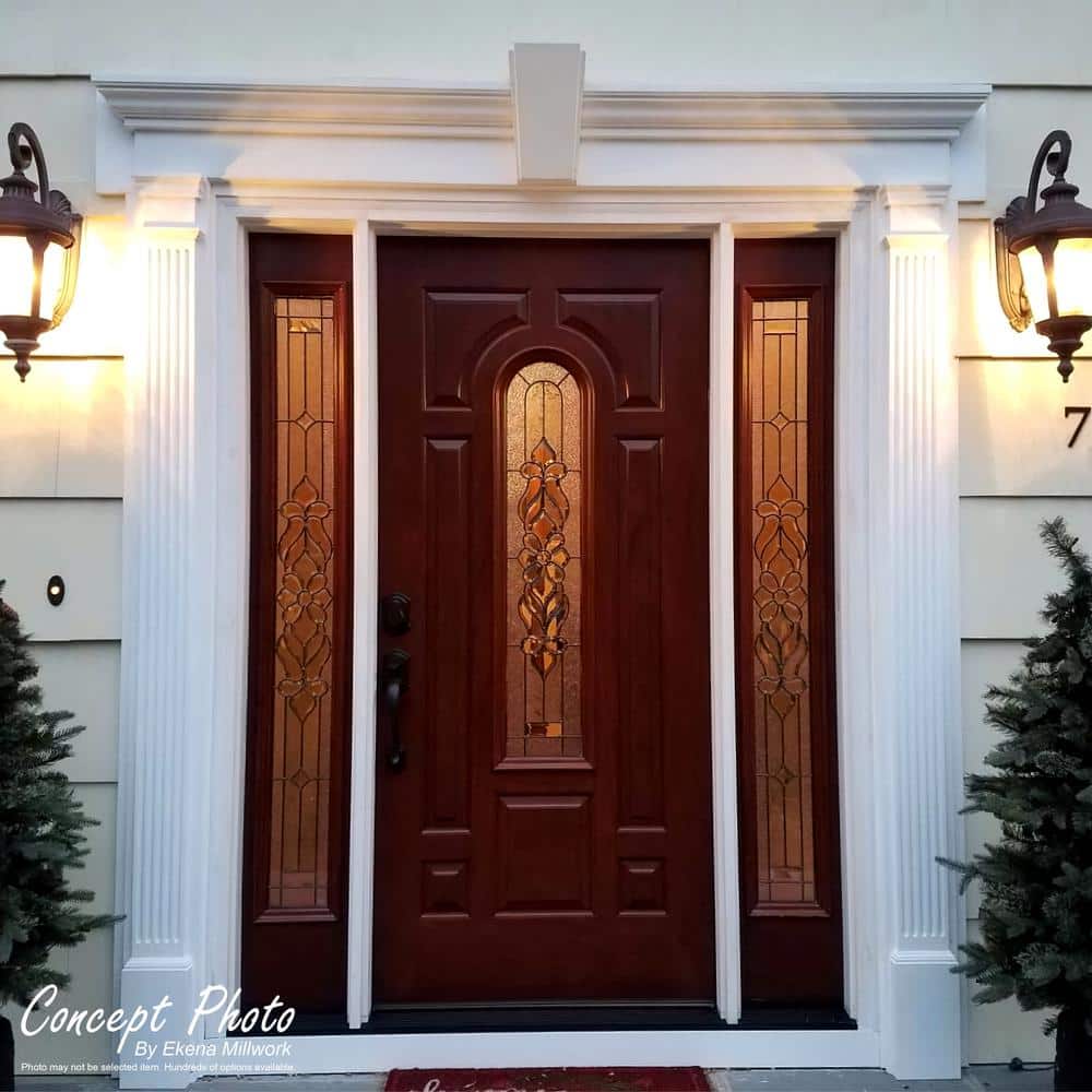 Ekena Millwork 8 in. x 2-3/4 in. x 100 in. Primed Polyurethane Fluted Pilaster Moulding