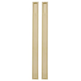 Ekena Millwork 8 in. x 2-3/4 in. x 100 in. Primed Polyurethane Fluted Pilaster Moulding