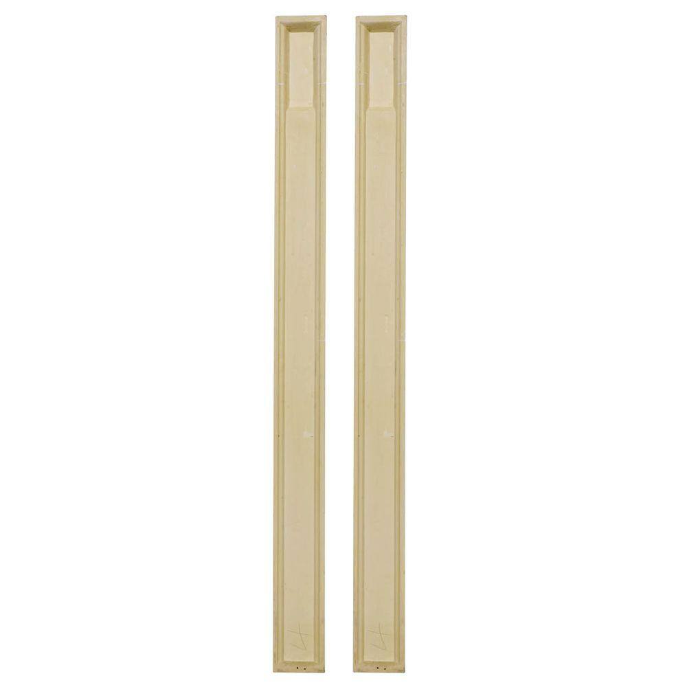 Ekena Millwork 8 in. x 2-3/4 in. x 108 in. Primed Polyurethane Fluted Pilaster Moulding