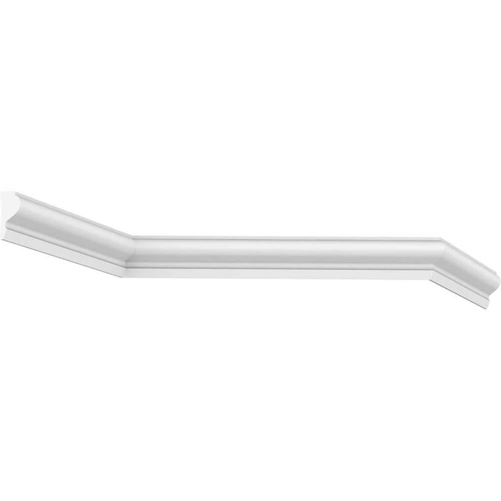 Ekena Millwork 1-1/8 in. x 3/4 in. x 96 in. Base Moulding, PVC (20-Pack)