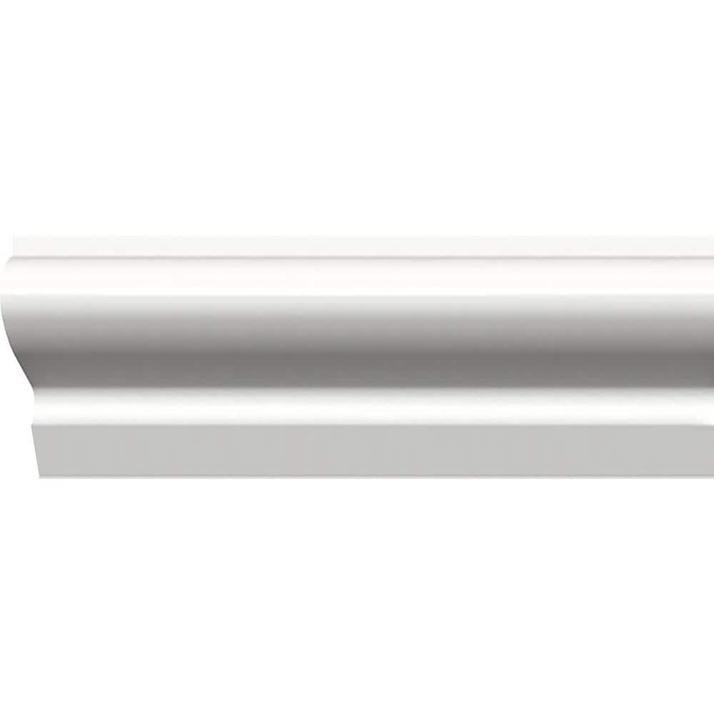 Ekena Millwork 1-1/8 in. x 3/4 in. x 96 in. Base Moulding, PVC (20-Pack)