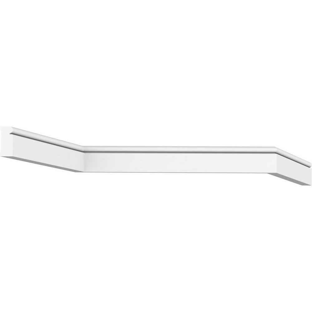Ekena Millwork 1-5/8 in. x 5/8 in. x 96 in. Brick Mould, PVC (6-Pack)