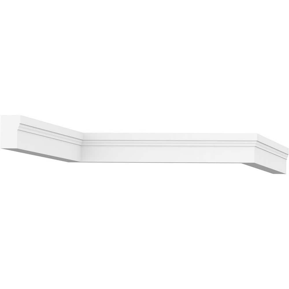 Ekena Millwork 2 in. x 1-1/4 in. x 96 in. Brick Mould, PVC (6-Pack)