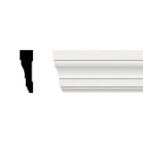 Ekena Millwork 2-1/4 in. x 3/4 in. x 96 in. Casing Moulding, PVC