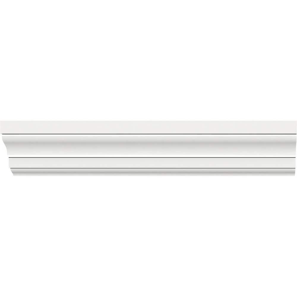 Ekena Millwork 2-1/4 in. x 3/4 in. x 96 in. Casing Moulding, PVC