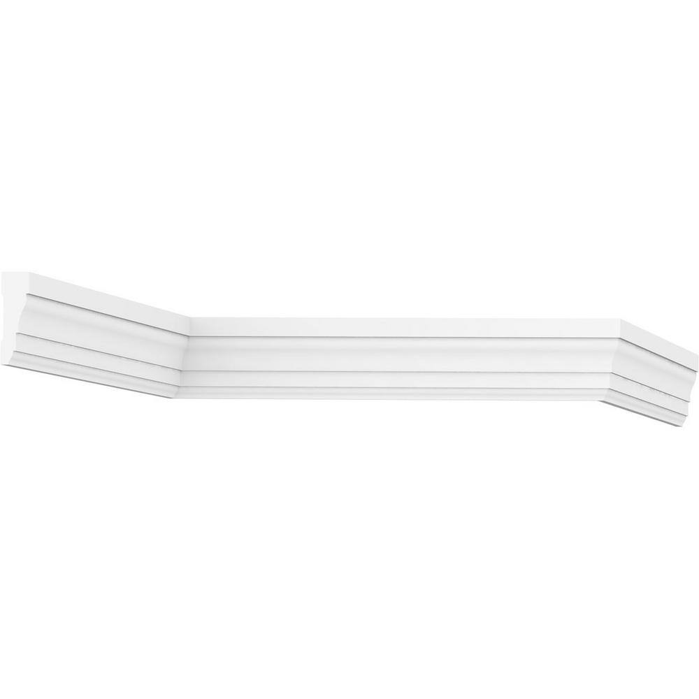Ekena Millwork 2-1/4 in. x 3/4 in. x 96 in. Casing Moulding, PVC (8-Pack)
