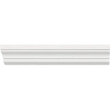 Ekena Millwork 2-1/4 in. x 3/4 in. x 96 in. Casing Moulding, PVC (8-Pack)