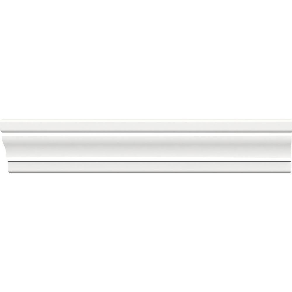 Ekena Millwork 2-1/4 in. x 3/4 in. x 96 in. Colonial Casing Moulding, PVC (8-Pack)