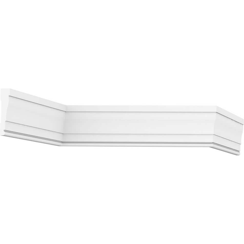 Ekena Millwork 3-1/4 in. x 3/4 in. x 96 in. Casing Moulding, PVC (12-Pack)