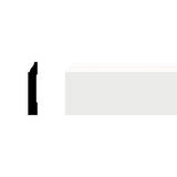 Ekena Millwork 3-1/4 in. x 1/2 in. x 96 in. Base Moulding, PVC (12-Pack)