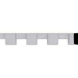 Ekena Millwork Dentil Block 0.5 in. D x 0.5 in. W x 96 in. L Polyurethane Crown Moulding
