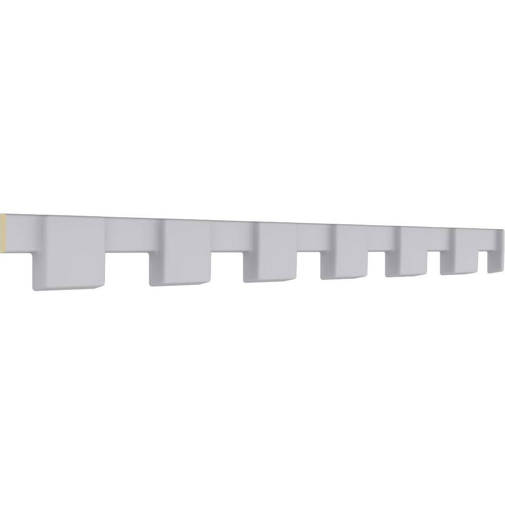 Ekena Millwork Dentil Block 0.5 in. D x 0.5 in. W x 96 in. L Polyurethane Crown Moulding