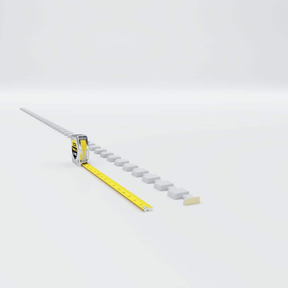 Ekena Millwork Dentil Block 0.5 in. D x 0.5 in. W x 96 in. L Polyurethane Crown Moulding