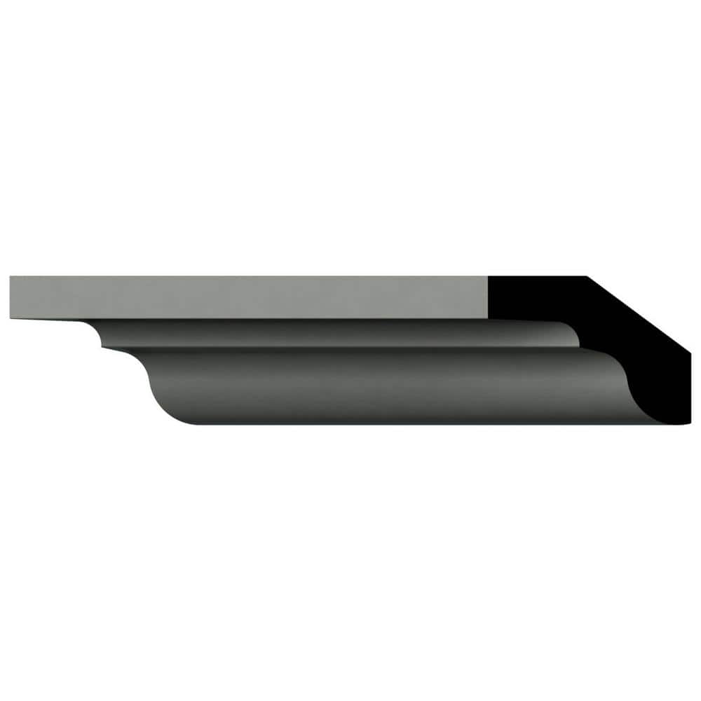 Ekena Millwork Marcus 0.75 in. D x 1.25 in. W x 96 in. L Polyurethane Crown Moulding