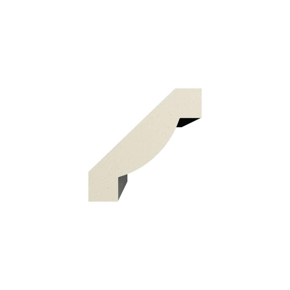 Ekena Millwork Skylar 0.75 in. D x 1.125 in. W x 96 in. L Polyurethane Crown Moulding