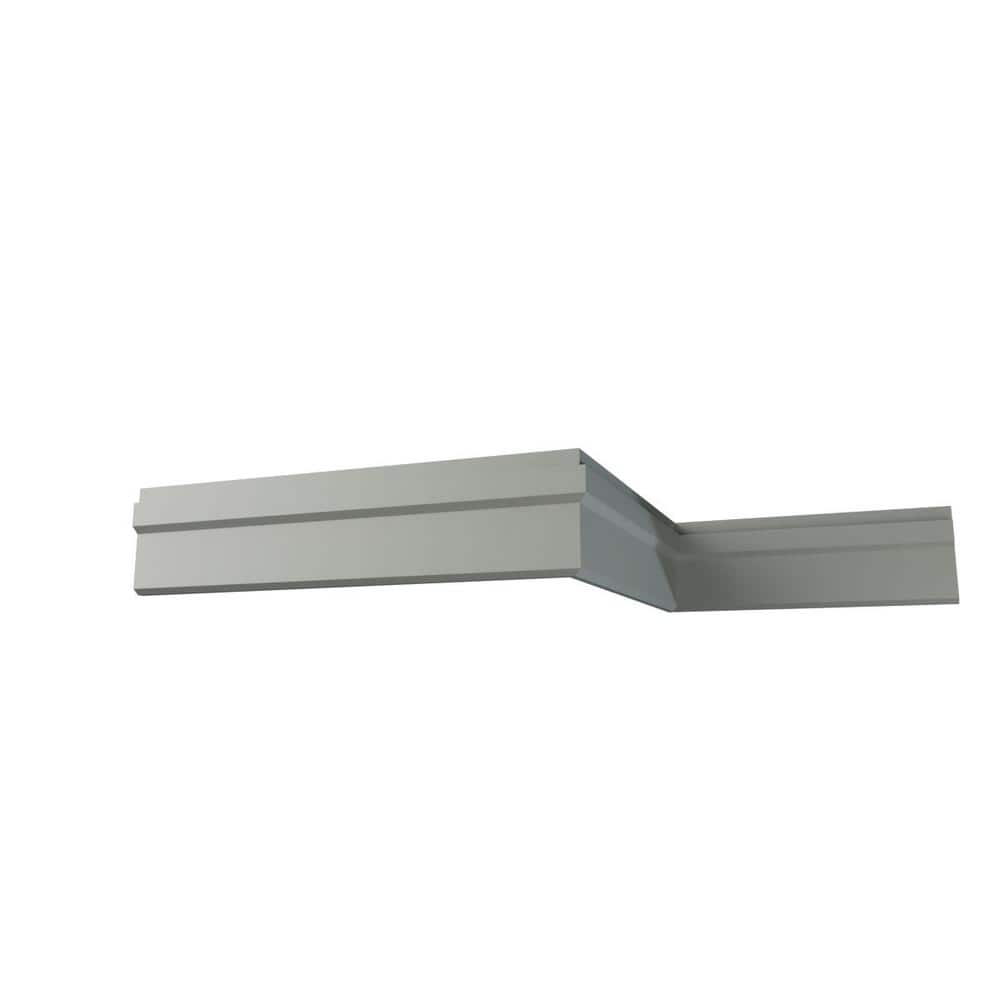 Ekena Millwork Bailey 4 in. D x 4 in. W x 96 in. L Polyurethane Crown Moulding