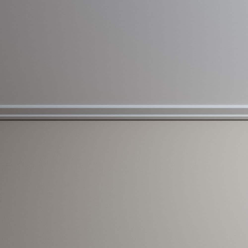 Ekena Millwork Bailey 4 in. D x 4 in. W x 96 in. L Polyurethane Crown Moulding