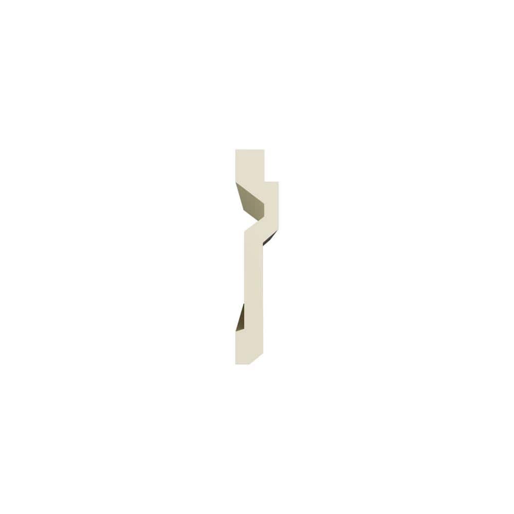 Ekena Millwork Bailey 4 in. D x 4 in. W x 96 in. L Polyurethane Crown Moulding