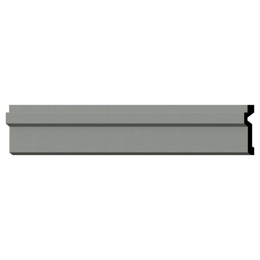 Ekena Millwork Bailey 4 in. D x 4 in. W x 96 in. L Polyurethane Crown Moulding