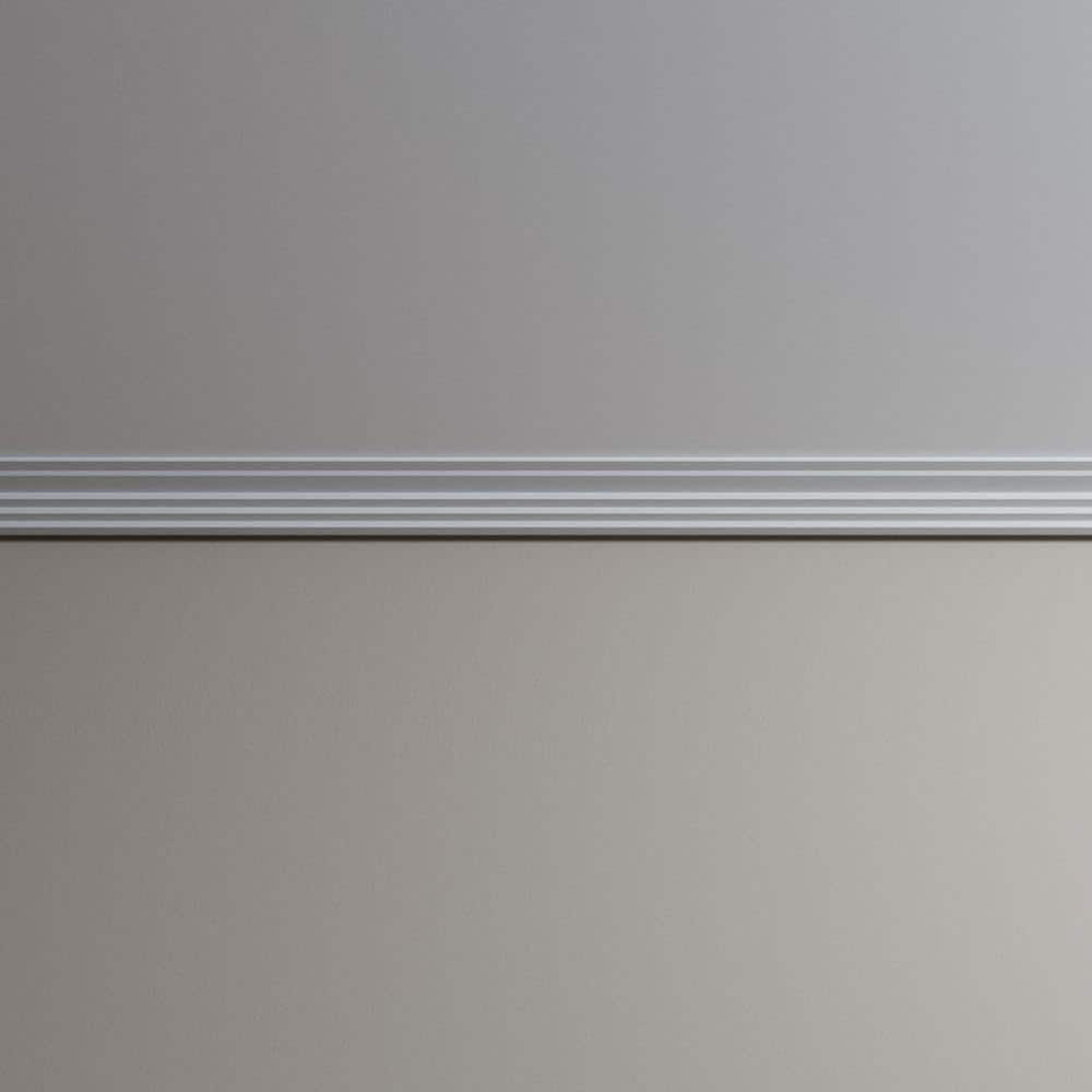 Ekena Millwork Joseph 4.375 in. D x 4.375 in. W x 96 in. L Polyurethane Crown Moulding