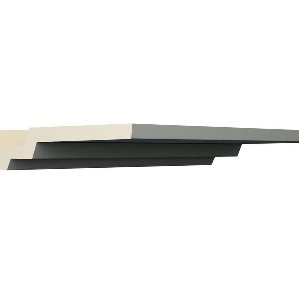 Ekena Millwork Kirizma 6.5 in. D x 6.5 in. W x 96 in. L Polyurethane Crown Moulding
