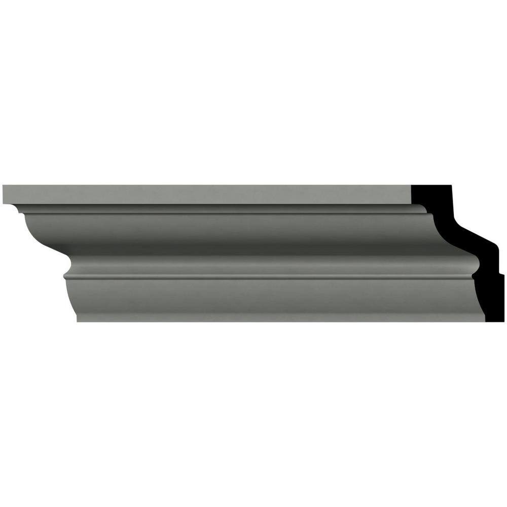 Ekena Millwork Sage 1.125 in. D x 2 in. W x 96 in. L Polyurethane Crown Moulding