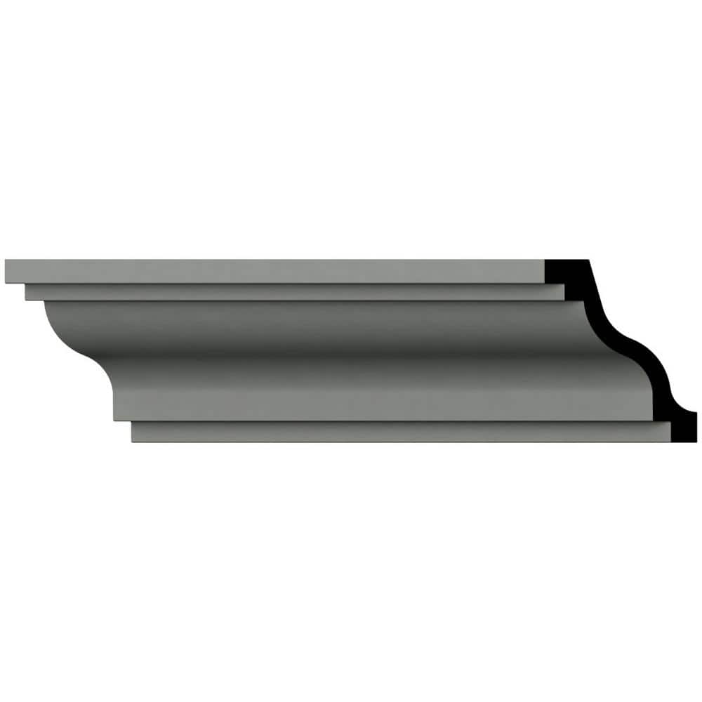 Ekena Millwork Cecilia 2 in. D x 3 in. W x 96 in. L Polyurethane Crown Moulding
