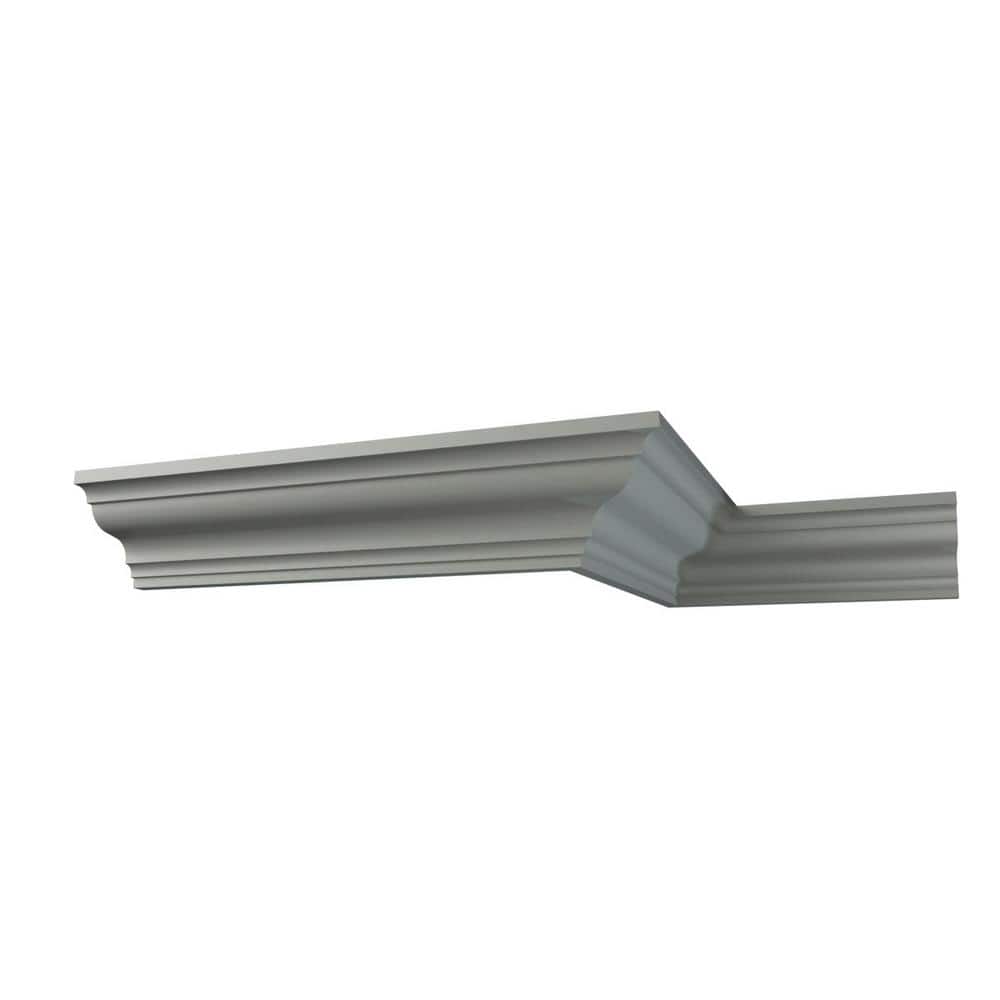 Ekena Millwork Grace 2.375 in. D x 3.375 in. W x 96 in. L Polyurethane Crown Moulding