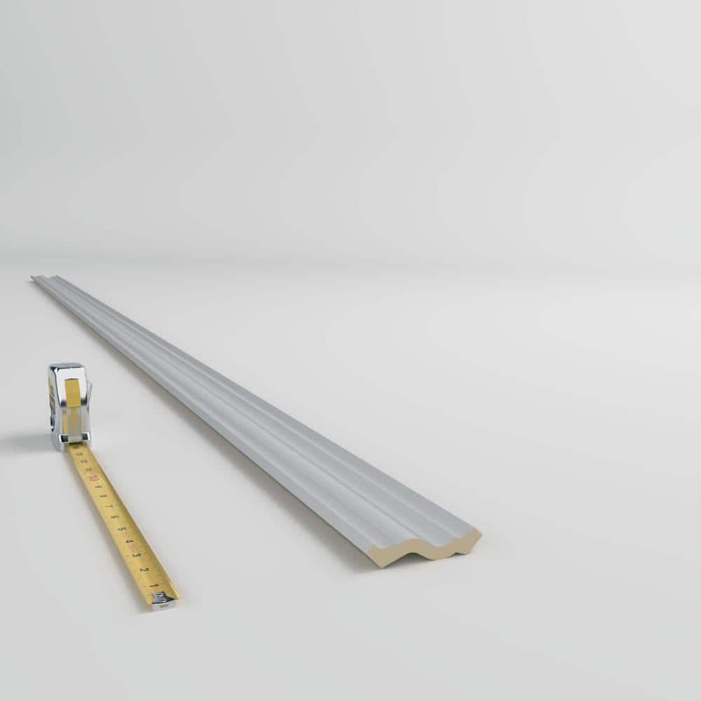 Ekena Millwork Grace 2.375 in. D x 3.375 in. W x 96 in. L Polyurethane Crown Moulding