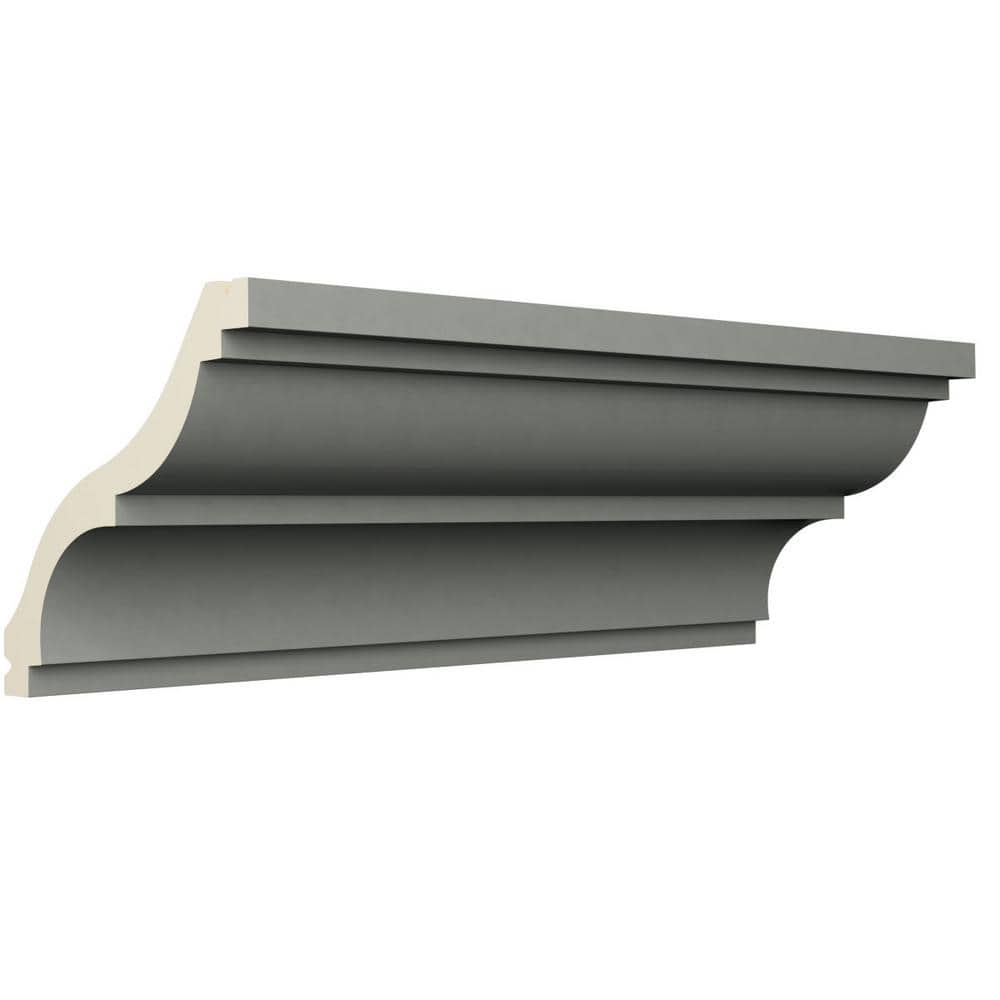 Ekena Millwork Isabel 2.375 in. D x 3.375 in. W x 96 in. L Polyurethane Crown Moulding