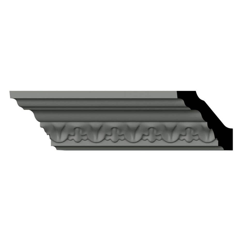 Ekena Millwork Laredo 2 in. D x 2.875 in. W x 96 in. L Polyurethane Crown Moulding