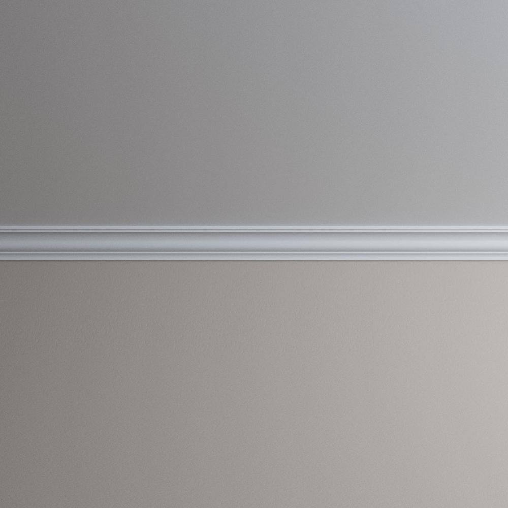 Ekena Millwork Margot 2.375 in. D x 3.375 in. W x 96 in. L Polyurethane Crown Moulding