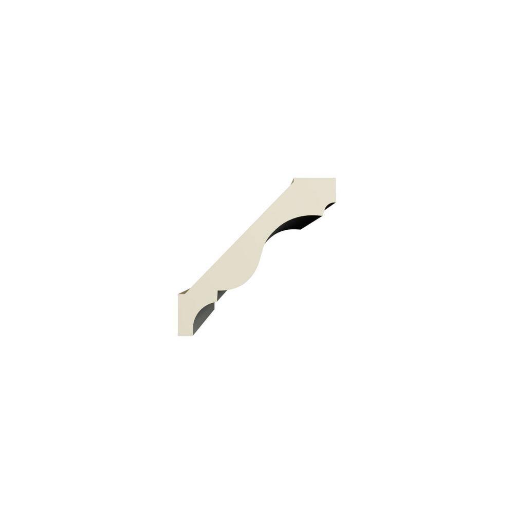Ekena Millwork Margot 2.375 in. D x 3.375 in. W x 96 in. L Polyurethane Crown Moulding