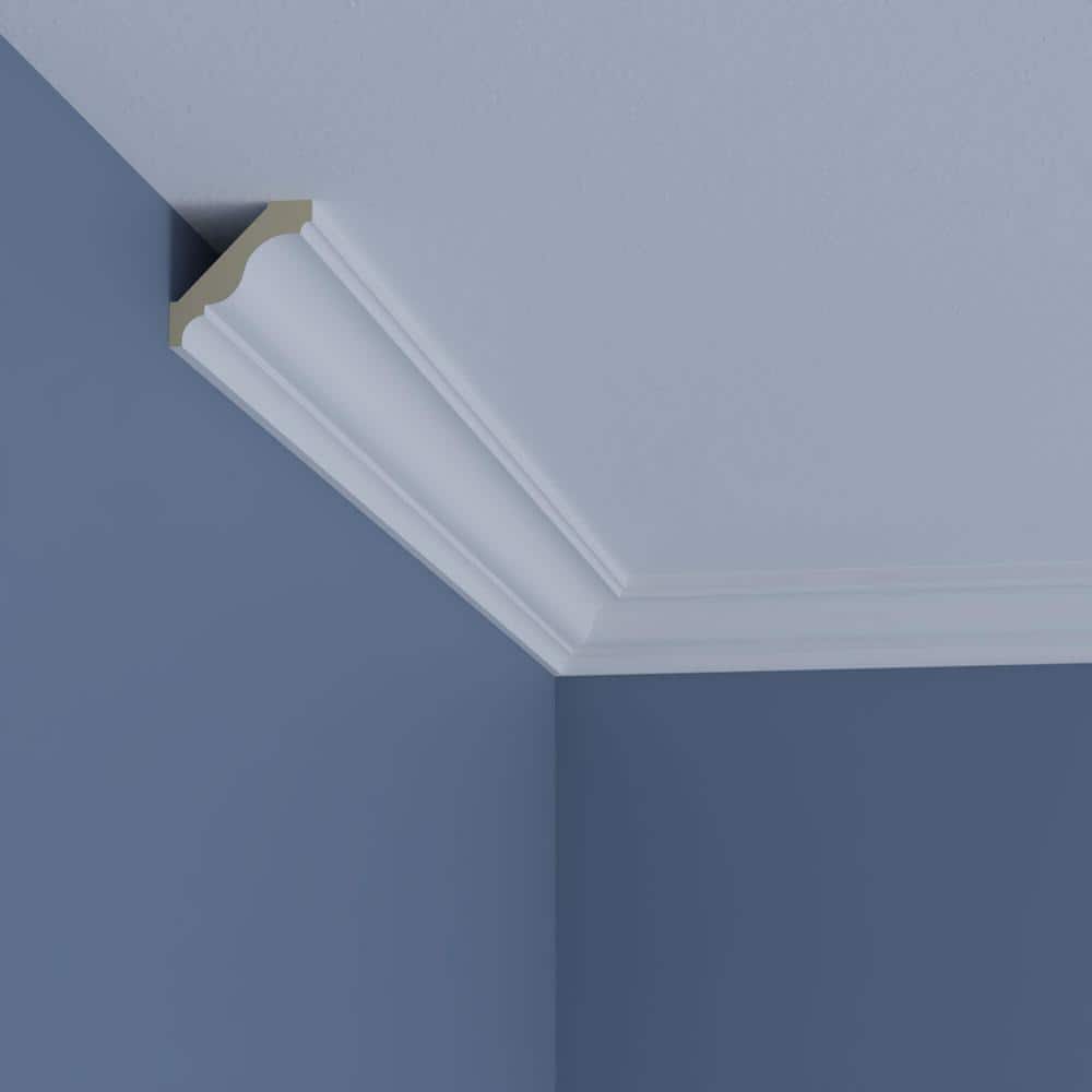 Ekena Millwork Nico 2 in. D x 2.75 in. W x 96 in. L Polyurethane Crown Moulding