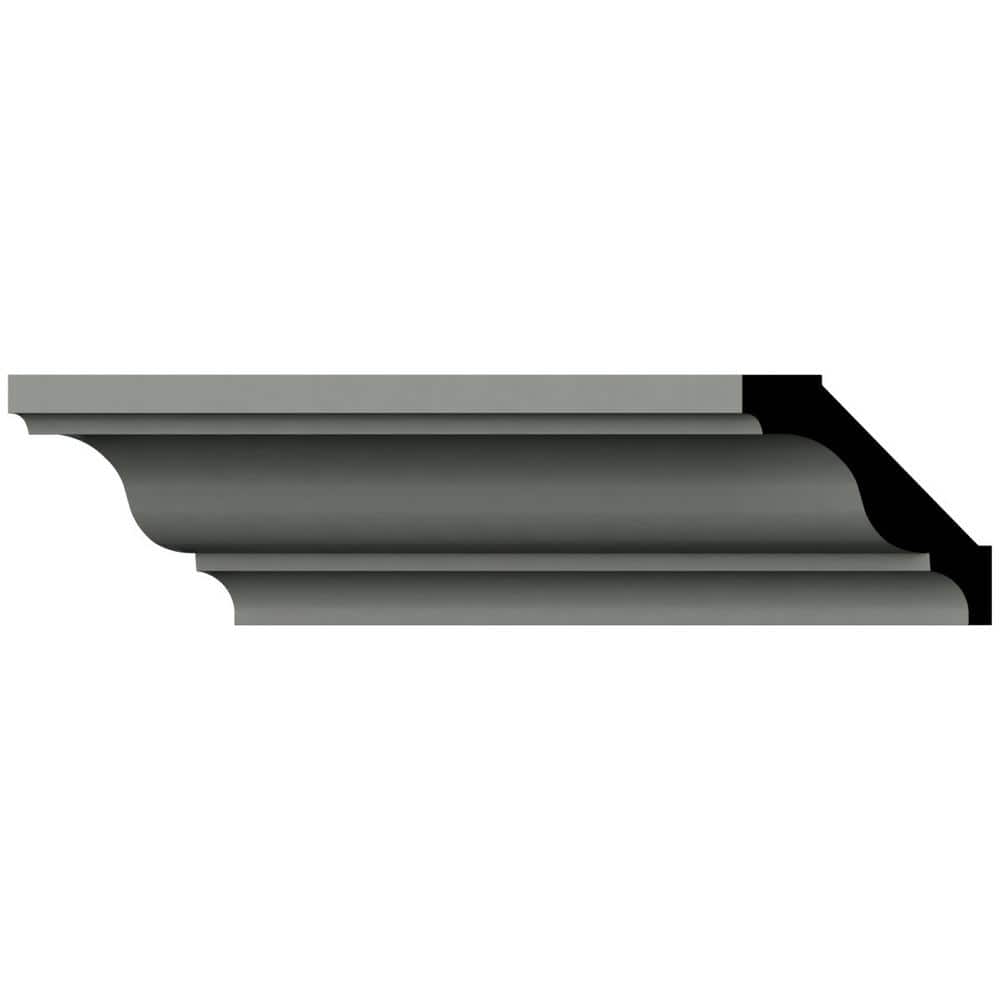 Ekena Millwork Nico 2 in. D x 2.75 in. W x 96 in. L Polyurethane Crown Moulding