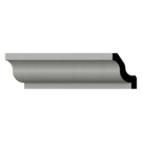 Ekena Millwork Nora 1.625 in. D x 2.875 in. W x 96 in. L Polyurethane Crown Moulding