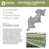 Ekena Millwork Oliver 1.625 in. D x 2.5 in. W x 94.5 in. L Polyurethane Crown Moulding