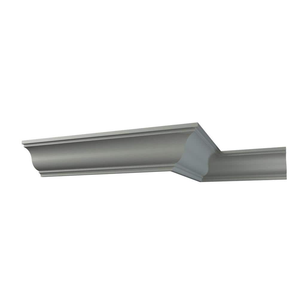 Ekena Millwork Scarlett 2 in. D x 2.75 in. W x 94.5 in. L Polyurethane Crown Moulding