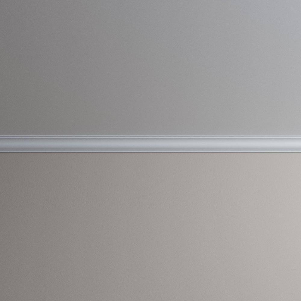 Ekena Millwork Scarlett 2 in. D x 2.75 in. W x 94.5 in. L Polyurethane Crown Moulding