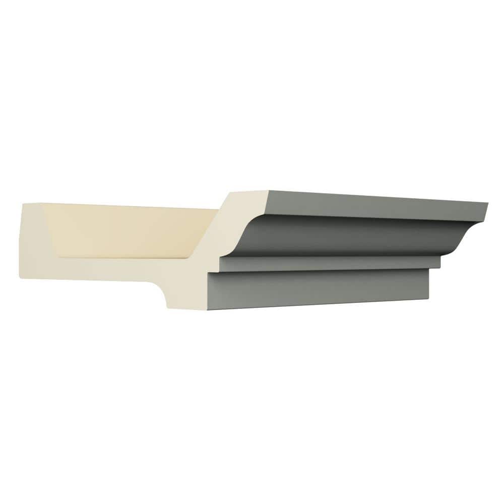 Ekena Millwork Alora 6.125 in. D x 6.125 in. W x 96 in. L Polyurethane Crown Moulding