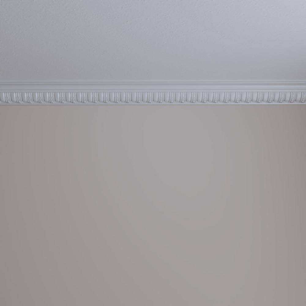 Ekena Millwork 2-3/8 in. x 2-3/4 in. x 94-1/2 in. Polyurethane Sequential Crown Moulding