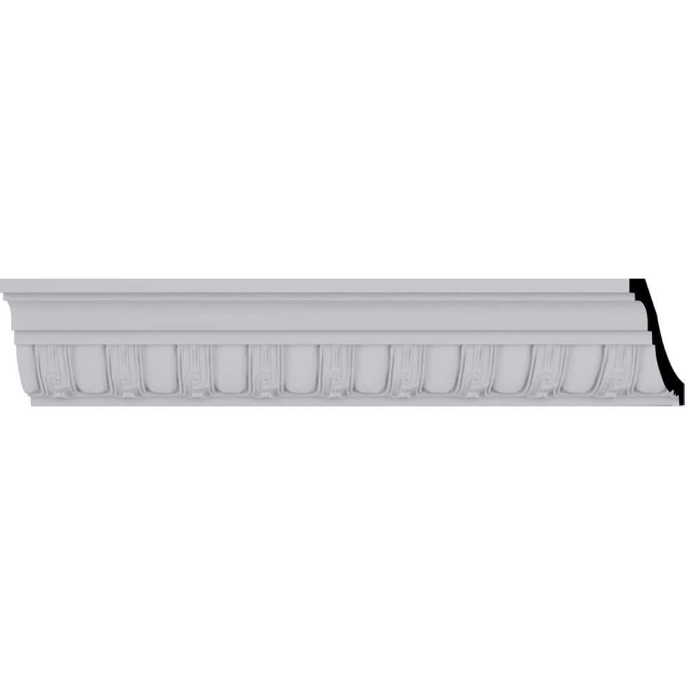 Ekena Millwork 2-3/8 in. x 2-3/4 in. x 94-1/2 in. Polyurethane Sequential Crown Moulding