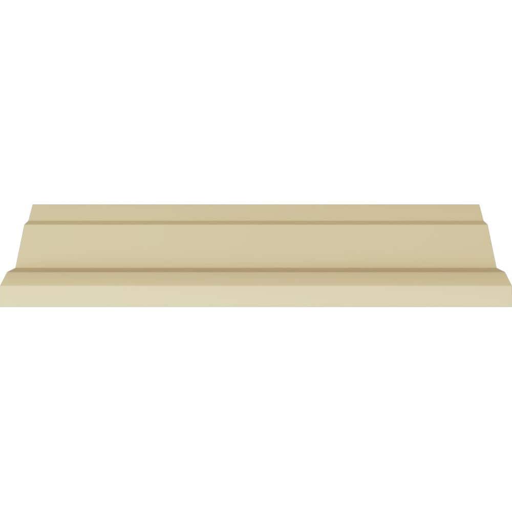 Ekena Millwork 3 in. x 3 in. x 94-1/2 in. Polyurethane Carrillo Crown Moulding
