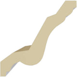 Ekena Millwork 3 in. x 3 in. x 94-1/2 in. Polyurethane Carrillo Crown Moulding