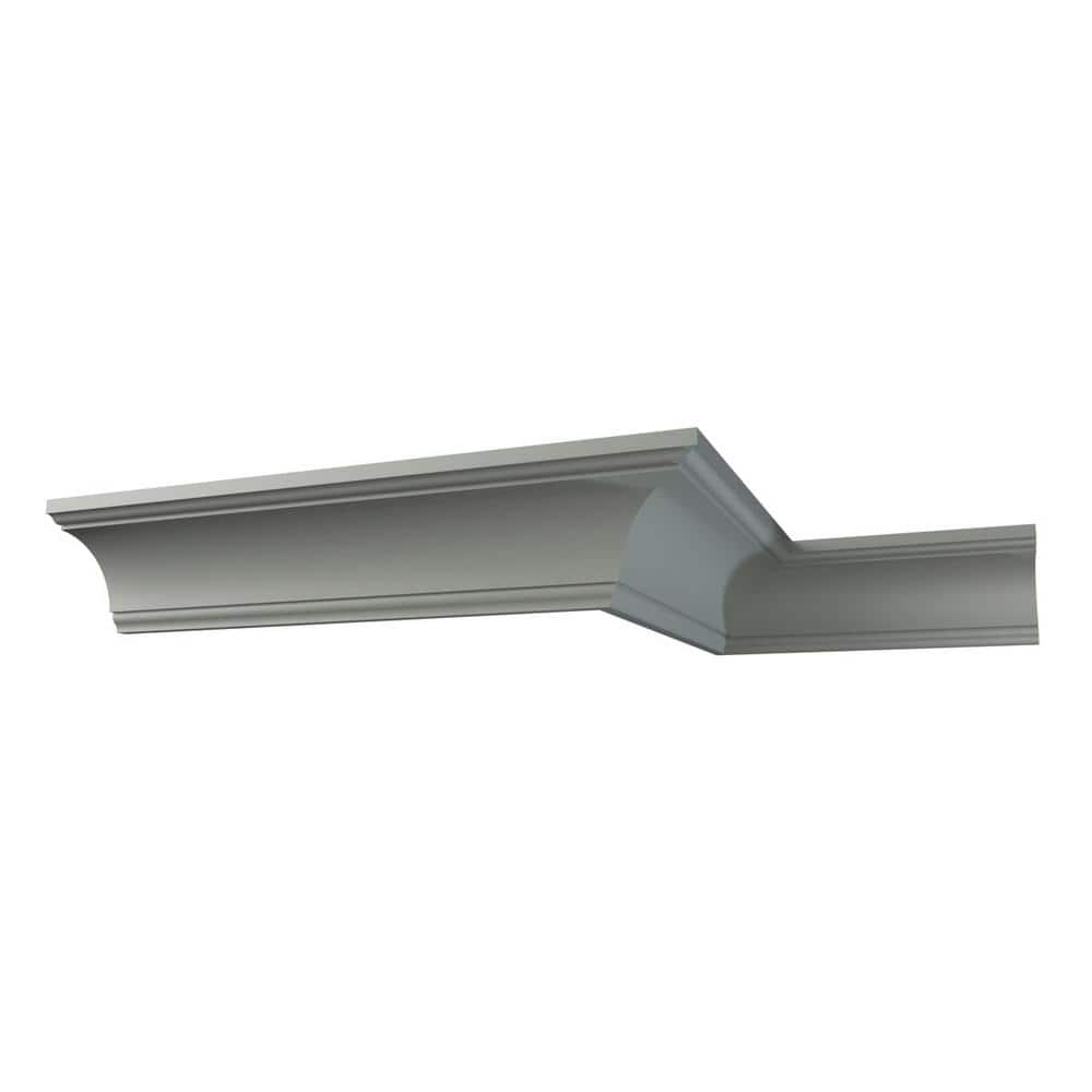 Ekena Millwork Carollton 2.75 in. D x 3.875 in. W x 94.5 in. L Polyurethane Crown Moulding