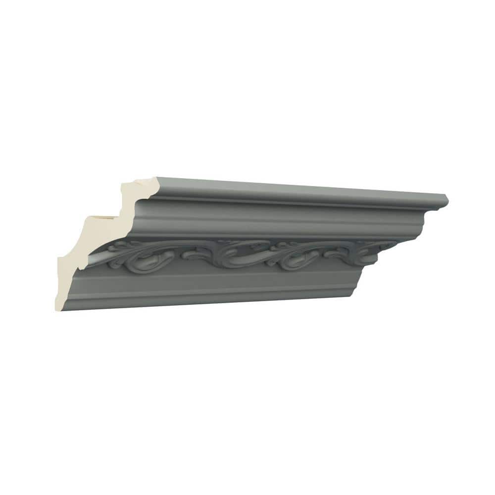 Ekena Millwork Damian 3.375 in. D x 4.375 in. W x 96 in. L Polyurethane Crown Moulding