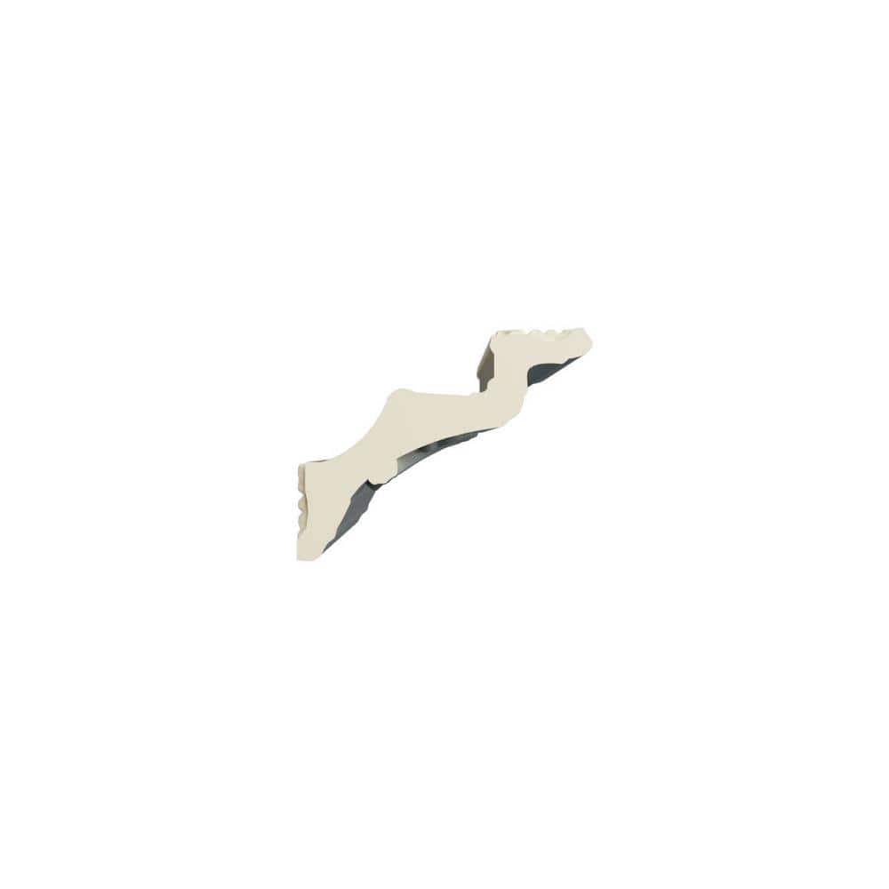 Ekena Millwork Damian 3.375 in. D x 4.375 in. W x 96 in. L Polyurethane Crown Moulding