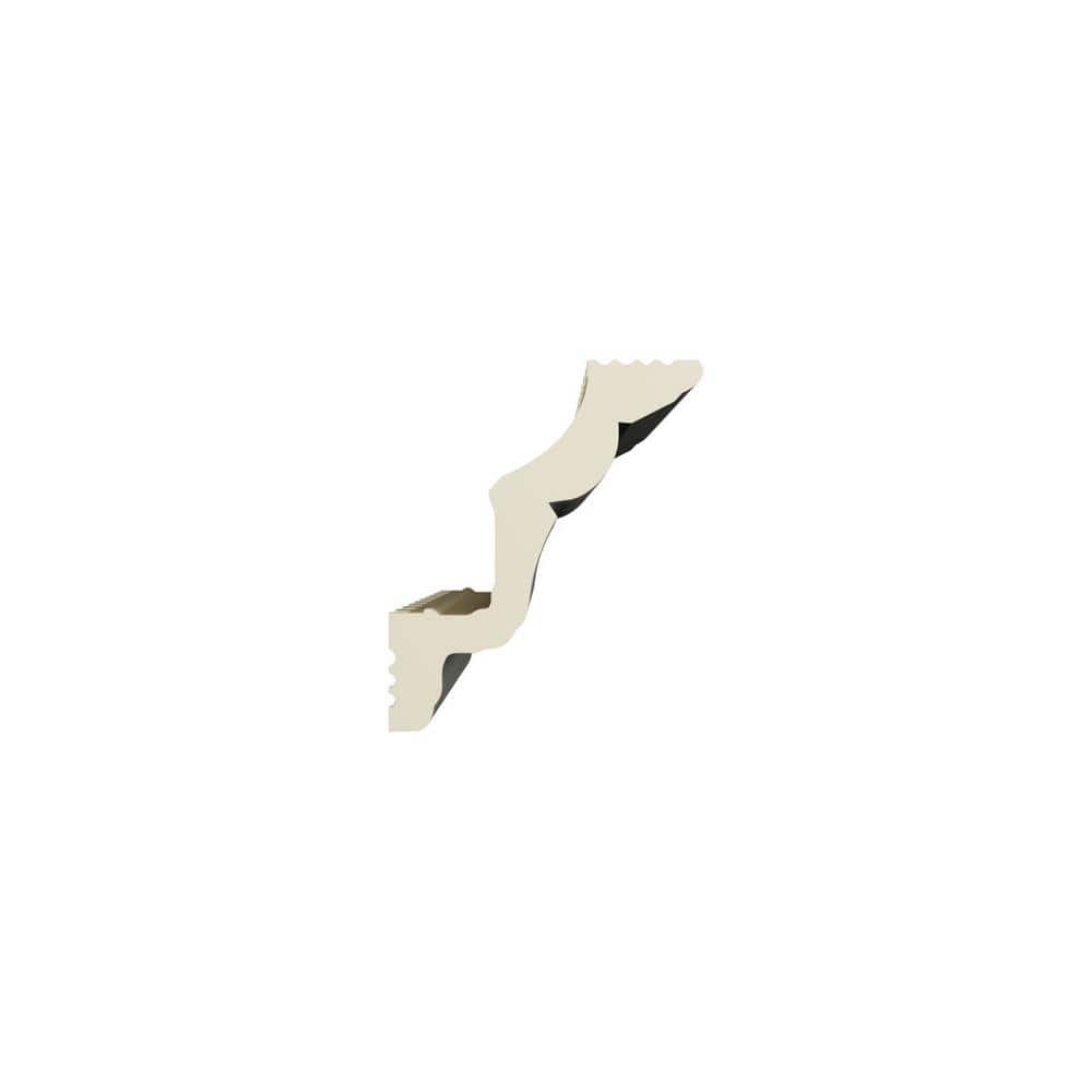 Ekena Millwork Freya 2.75 in. D x 4.125 in. W x 96 in. L Polyurethane Crown Moulding