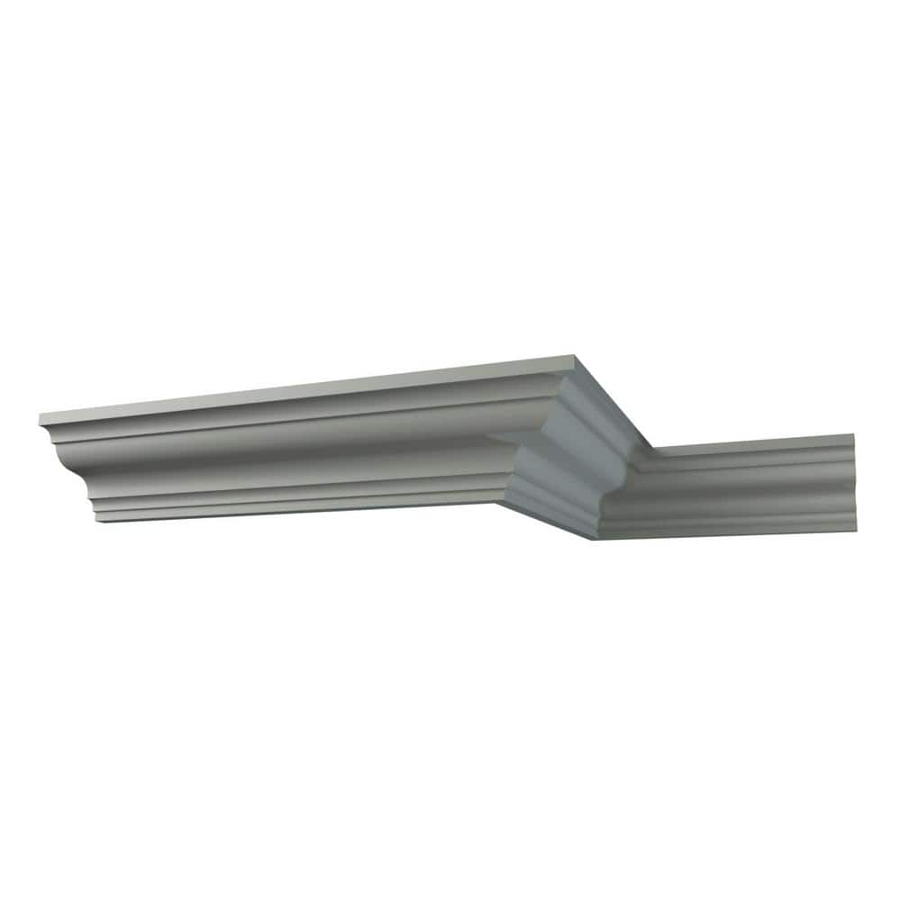 Ekena Millwork Harlington 3.125 in. D x 4.5 in. W x 96 in. L Polyurethane Crown Moulding